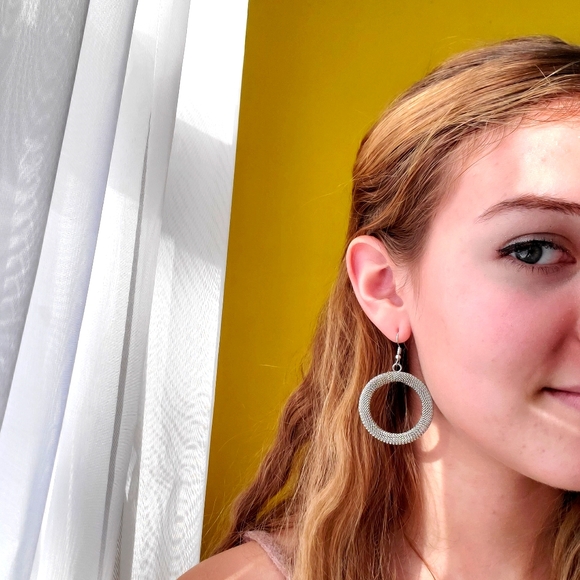 Wire Mesh Earrings - Picture 2 of 6